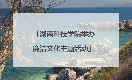 湖南科技学院举办廉洁文化主题活动