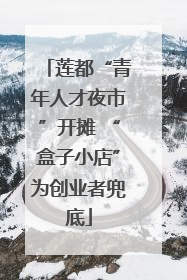 莲都“青年人才夜市”开摊 “盒子小店”为创业者兜底