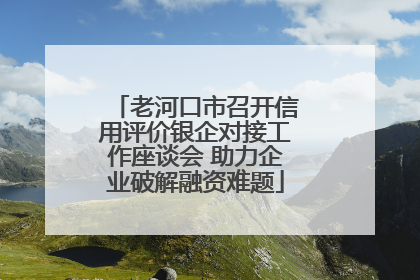 老河口市召开信用评价银企对接工作座谈会 助力企业破解融资难题