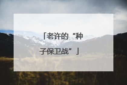 老许的“种子保卫战”