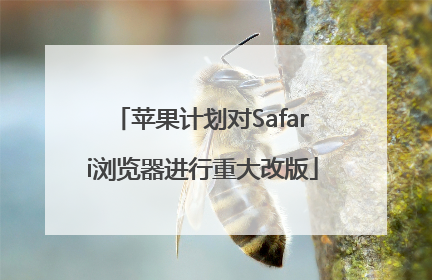 苹果计划对Safari浏览器进行重大改版