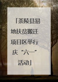 茶陵县易地扶贫搬迁项目区举行庆“六一”活动