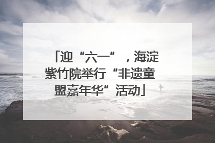迎“六一”，海淀紫竹院举行“非遗童盟嘉年华”活动