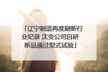 辽宁制造再度刷新行业纪录 沈变公司自研新品通过型式试验