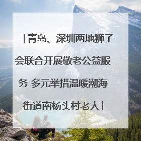 青岛、深圳两地狮子会联合开展敬老公益服务 多元举措温暖潮海街道南杨头村老人