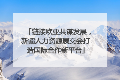 链接欧亚共谋发展，新疆人力资源展交会打造国际合作新平台