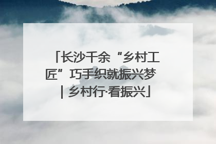 长沙千余“乡村工匠”巧手织就振兴梦｜乡村行·看振兴