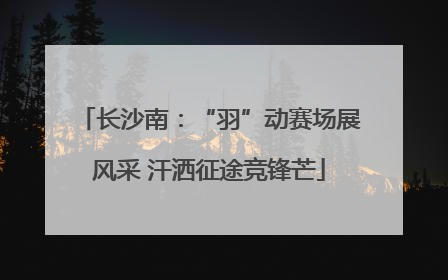 长沙南：“羽”动赛场展风采 汗洒征途竞锋芒