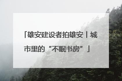 雄安建设者拍雄安丨城市里的“不眠书房”