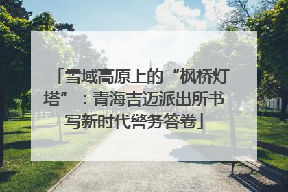 雪域高原上的“枫桥灯塔”：青海吉迈派出所书写新时代警务答卷
