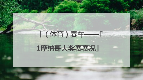 （体育）赛车——F1摩纳哥大奖赛赛况