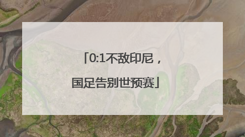 0:1不敌印尼，国足告别世预赛