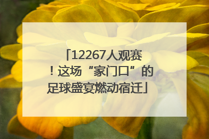 12267人观赛！这场“家门口”的足球盛宴燃动宿迁