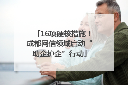 16项硬核措施！成都网信领域启动“助企护企”行动
