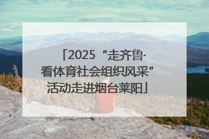 2025“走齐鲁·看体育社会组织风采”活动走进烟台莱阳