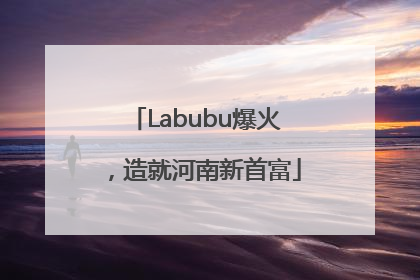 Labubu爆火，造就河南新首富